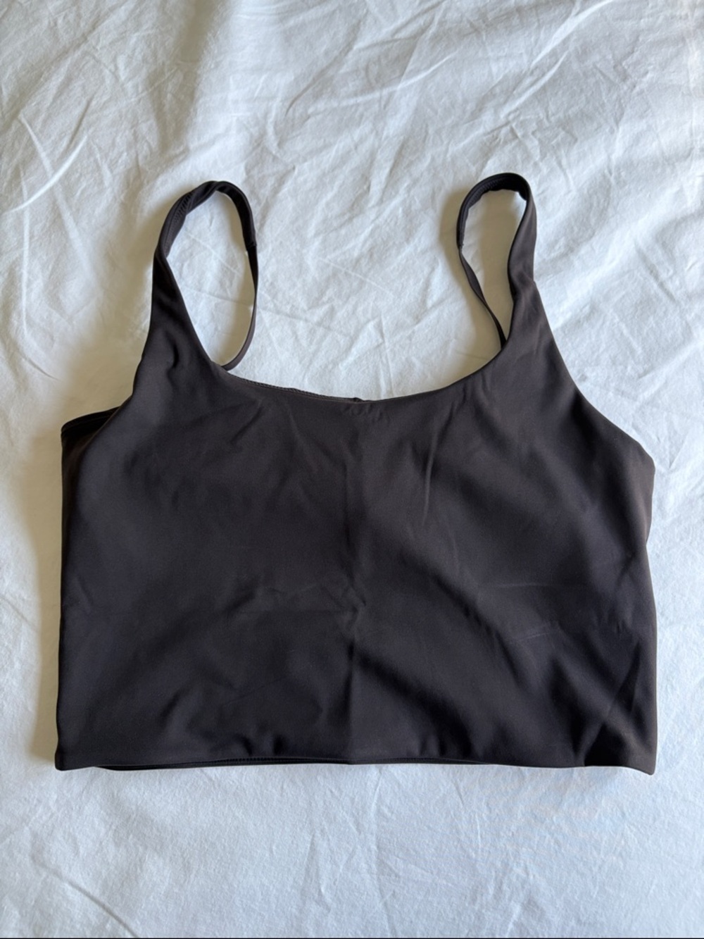 Athleta Brown Drawstring Swim Top